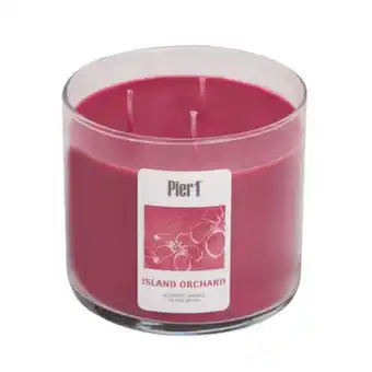 Stein Mart Pier 1 island orchard® filled 3-wick candle offer