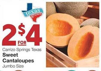 United Supermarkets Sweet Cantaloupes offer