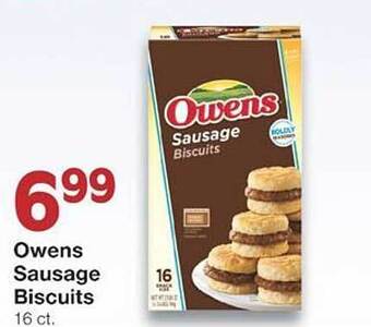 United Supermarkets Owens Sausage Biscuits offer