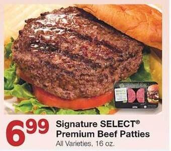 United Supermarkets Signature Select Premium Beef Patties offer