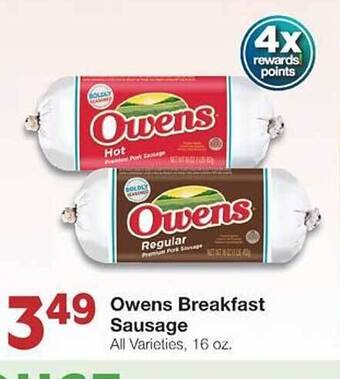 United Supermarkets Owens Breakfast Sausage offer