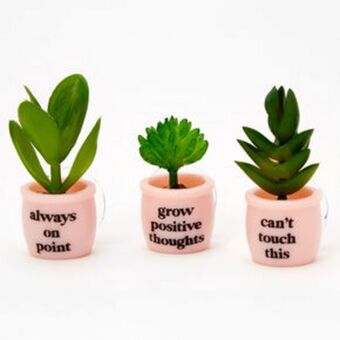 Claire's Mini faux succulent set - 3 pack offer