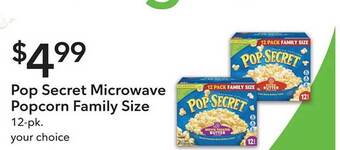 Publix Pop Secret Microwave Popcorn Family Size offer