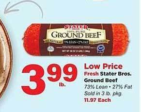 Stater Bros Stater Bros. Ground Beef offer