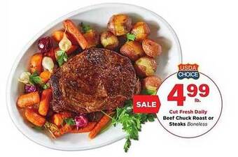 Stater Bros Beef Chuck Roast Or Steaks offer