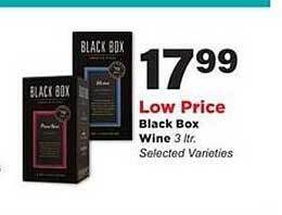 Stater Bros Black Box Wine offer
