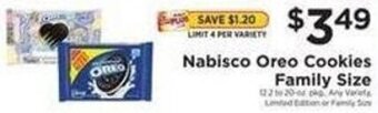 ShopRite Nabisco Oreo Cookies Family Size offer