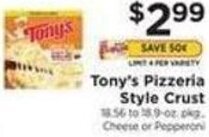ShopRite Tony's Pizzeria Style Crust offer