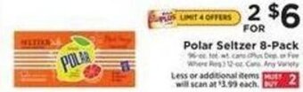 ShopRite Polar Seltzer 8-Pack offer