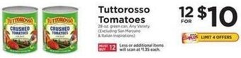 ShopRite Tuttorosso Tomatoes offer