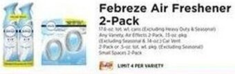 ShopRite Febreze Air Freshener 2-Pack offer