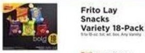 ShopRite Frito Lay Snacks Variety 18-Pack offer