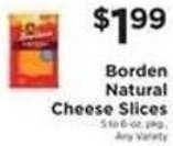 ShopRite Borden Natural Cheese Slices offer