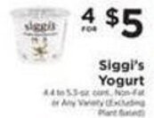 ShopRite Siggi's Yogurt offer