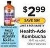 ShopRite Health-Ade Kombucha offer