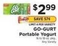 ShopRite GO-GURT Portable Yogurt offer
