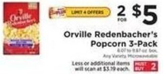 ShopRite Orville Redenbacher's Popcorn 3-Pack offer