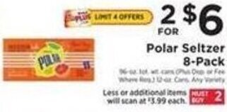 ShopRite Polar Seltzer 8-Pack offer