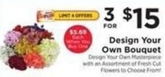 ShopRite Design Your Own Bouquet offer
