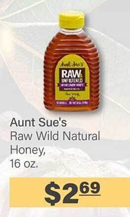 Commissary Aunt Sue's Raw Wild Natural Honey offer