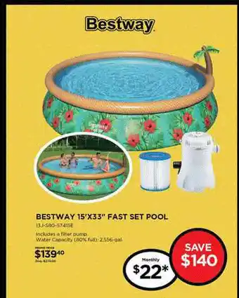 Curacao Bestway 15'x33 offer