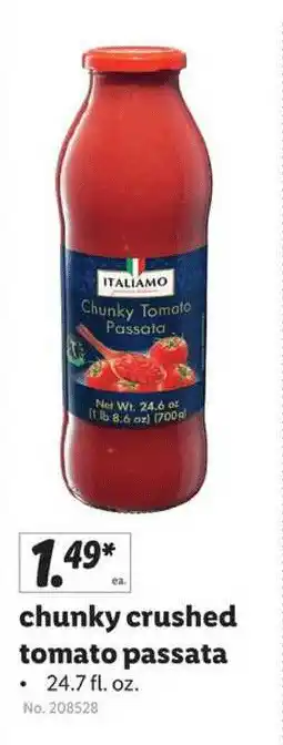 Lidl Chunky Crushed Tomato Passata offer