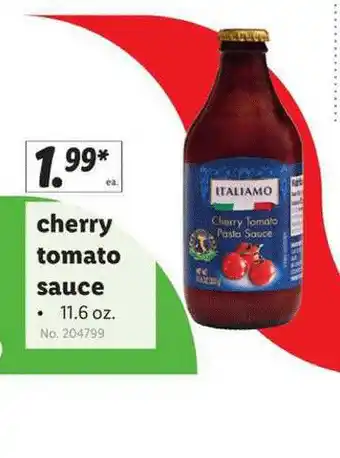 Lidl Cherry Tomato Sauce offer