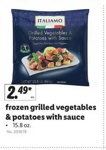 Lidl Frozen Grilled Vegetables & Potatoes With Sauce offer