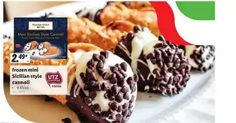Lidl Frozen Mini Sicilian Style Cannoli offer