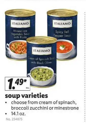 Lidl Soup Varieties offer