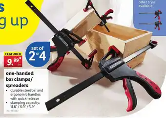 Lidl One-handed Bar Clamps-spreader offer