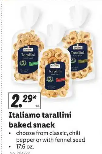 Lidl Italiamo Tarallini Baked Snack offer