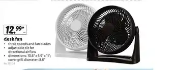 Lidl Desk Fan offer