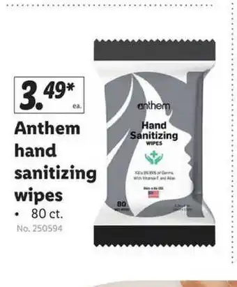Lidl Anthem Hand Sanitizing Wipes offer