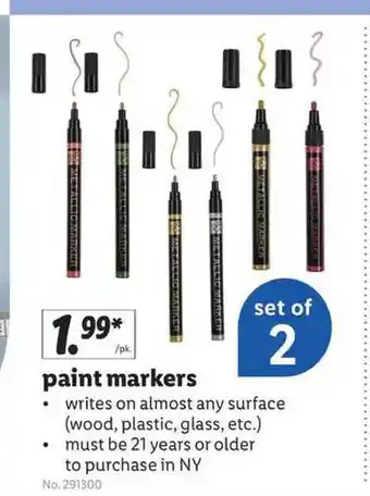 Lidl Paint Markers offer