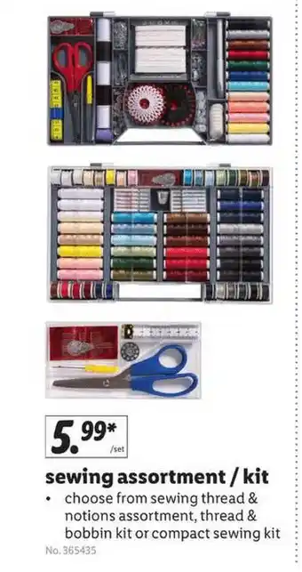 Lidl Sewing Assortment-kit offer