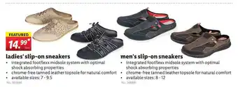 Lidl Ladies' Slip-on Sneakers , Men's Slip-on Sneakers offer