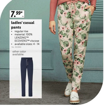Lidl Ladies' Casual Pants offer