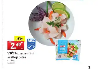 Lidl Vici Frozen Surimi Scallop Bites offer