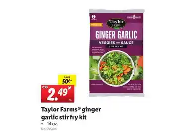 Lidl Taylor Farms Ginger Garlic Stir Fry Kit offer