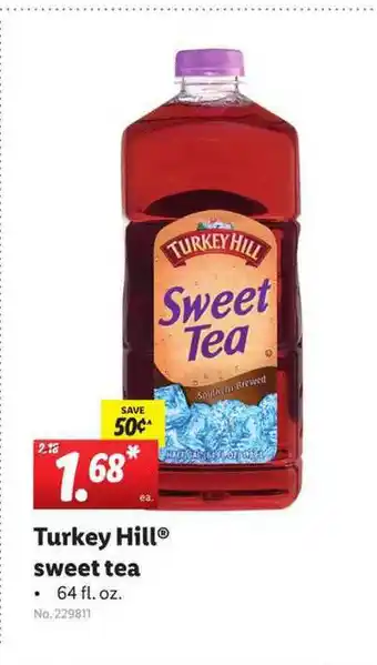 Lidl Turkey Hill, Sweet Tea 64 Fl. Oz. offer