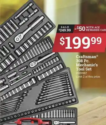 Ace Hardware Craftsman308 Pc. Mechanic's Tool Set offer