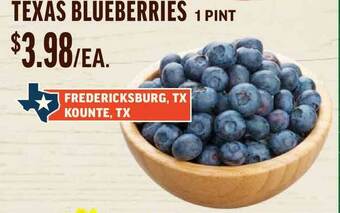 Central Market Texas Blueberries offer