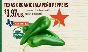 Central Market Texas Organic Jalapeño Peppers offer