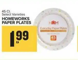 Food Lion Homeworks Paper Plates offer
