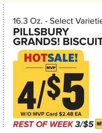 Food Lion Pillsbury Grands! Biscuit offer