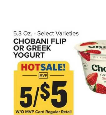 Food Lion Chobani Flip Or Greek Yogurt offer