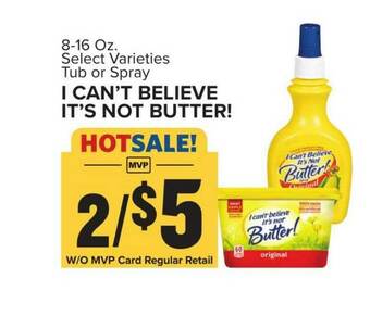 Food Lion I Can't Believe It's Not Butter offer