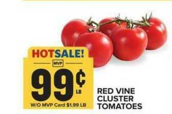 Food Lion Red Vine Cluster Tomatoes offer