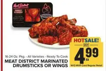Food Lion Meat District Marinated Drumsticks Or Wings offer